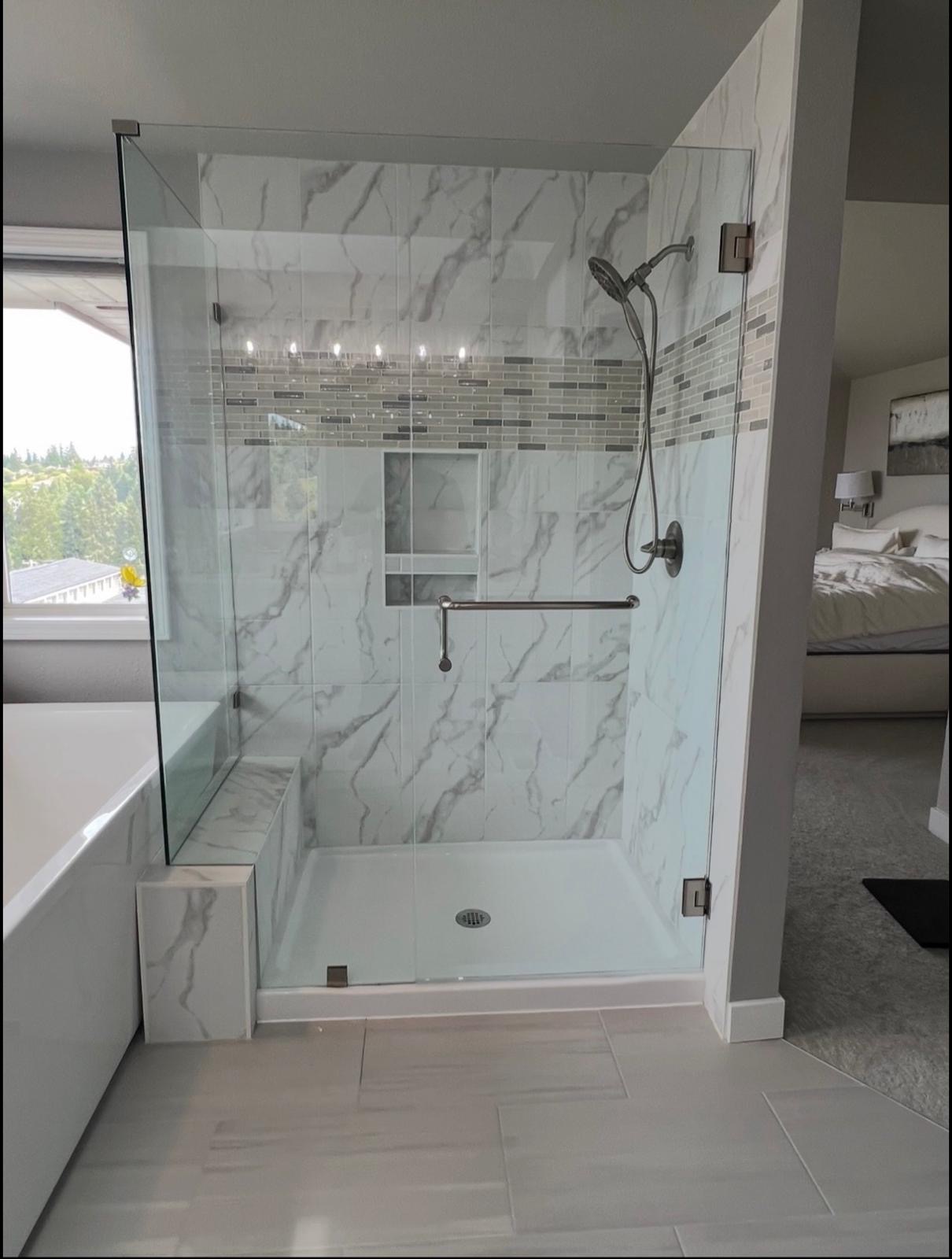 Shower Door Project by Mile High Glass Pros in Denver