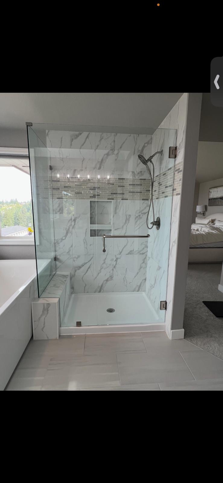 Shower Door Project by Mile High Glass Pros in Denver